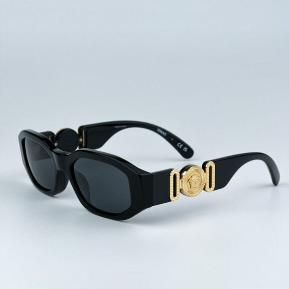 NEW Versace KIDS VK4429U GB1/87 Black Dark Grey Gold Rectangle Kids Sunglasses - Picture 8 of 12